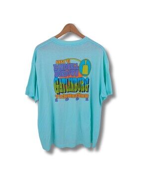 Vintage 1991 Handbell Hoedown Festival T-Shirt Gatlinburg Tennessee Blue Size L